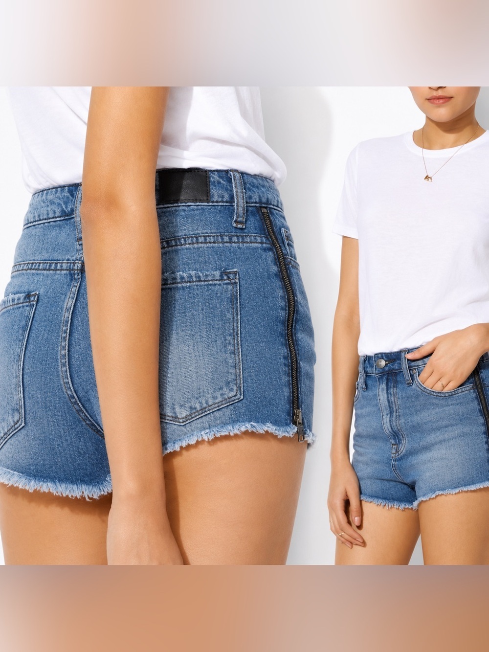 BDG super cheeky high rise jean shorts, size 28